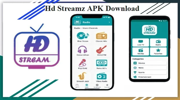Hero section preview of hd streamz running on Android